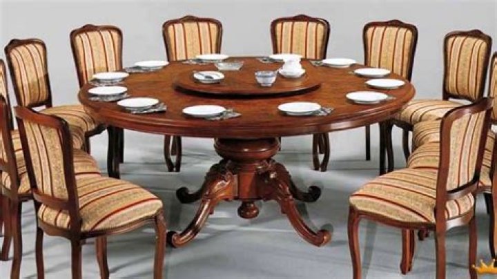 How big is a dining table that seats 10?