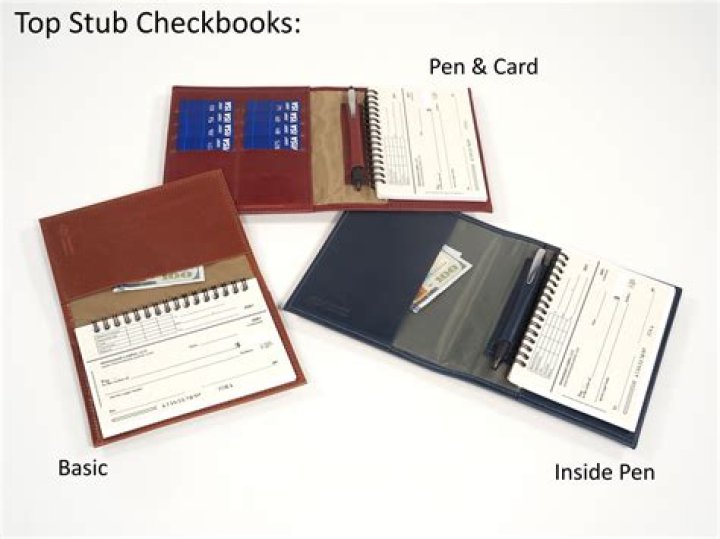 What is a top stub checkbook?