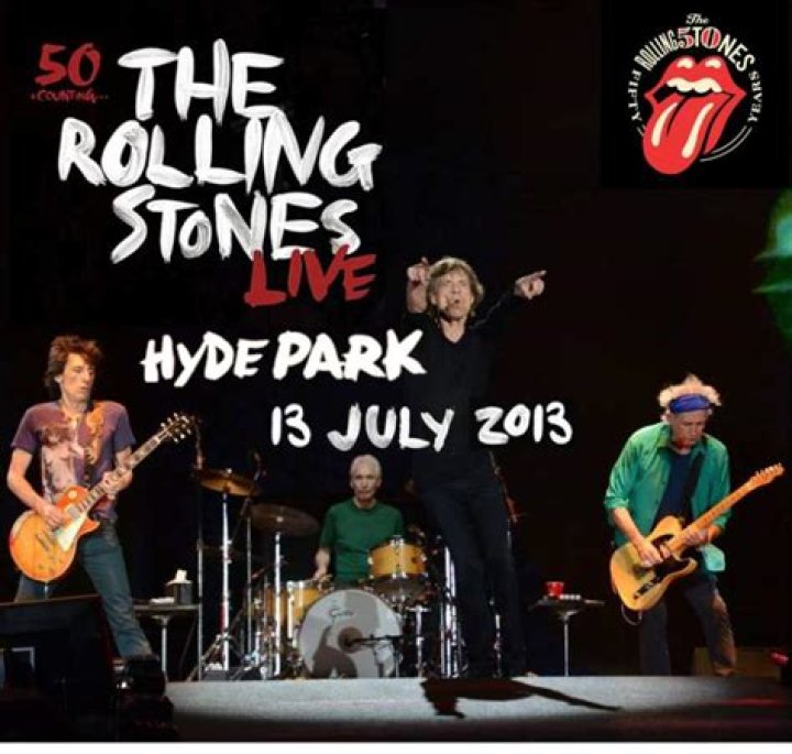 Who supported The Rolling Stones at Hyde Park?
